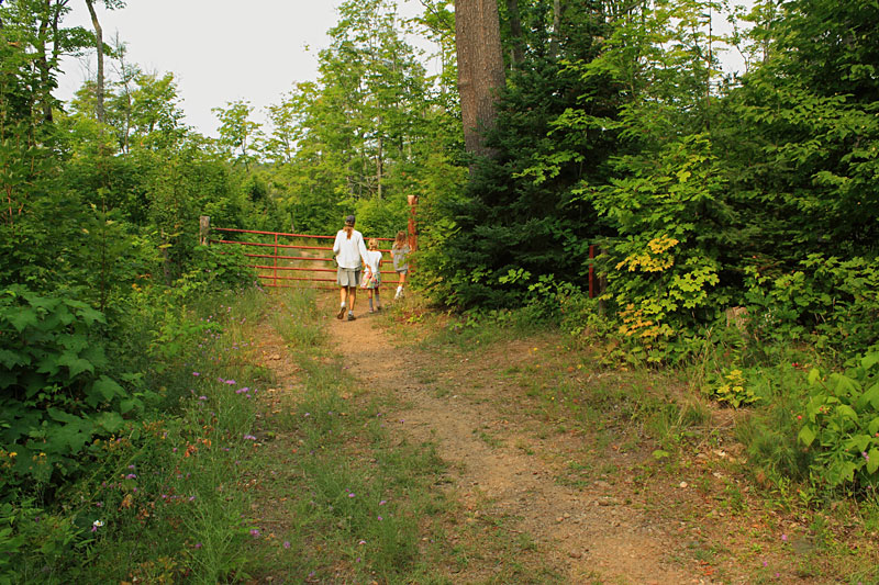 the gate on the bare bluff trail